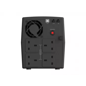Conceptronic ZEUS04G 2200VA 1320W UPS, presa UK x 4, HID USB, ingresso/uscita RJ45, AVR