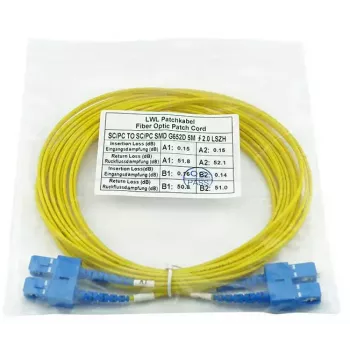 BlueOptics SFP3232BU1MK cavo in fibra ottica InfiniBand 1 m SC giallo