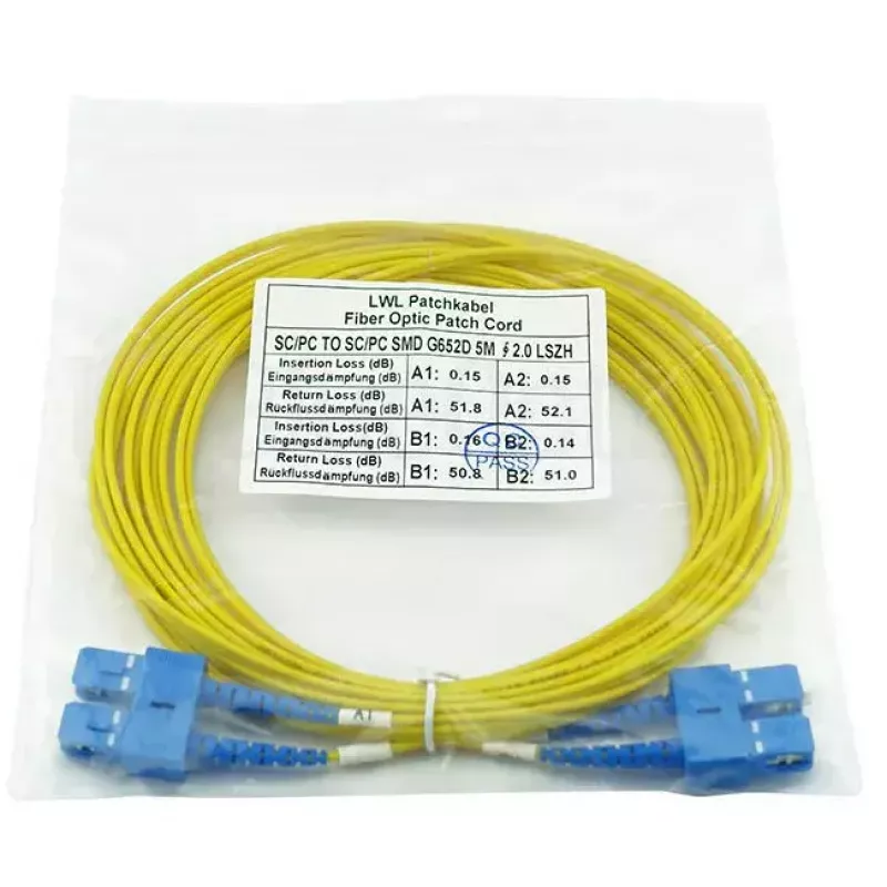 BlueOptics SFP3232BU1MK cavo in fibra ottica InfiniBand 1 m SC giallo