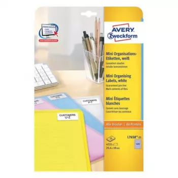 Etichetta adesiva per stampante Avery L7658-25