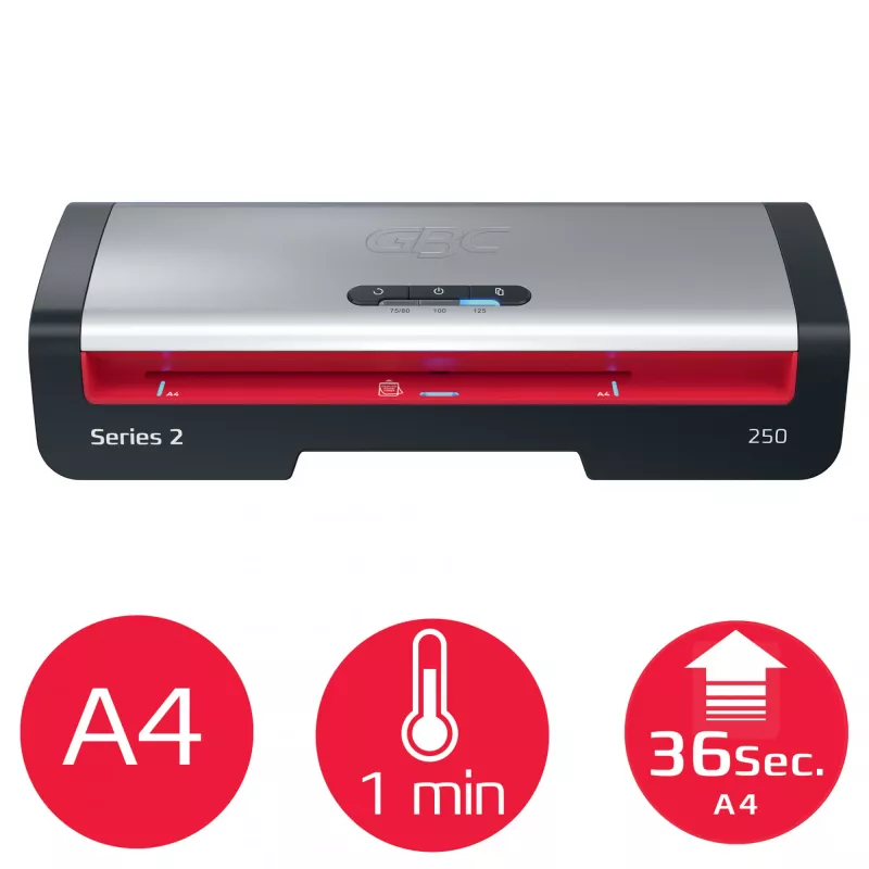 Plastificatrice GBC 250 Office A4, 24 cm, plastificatrice a caldo, 500 mm/min, 0,5 mm, A4, 100 µm
