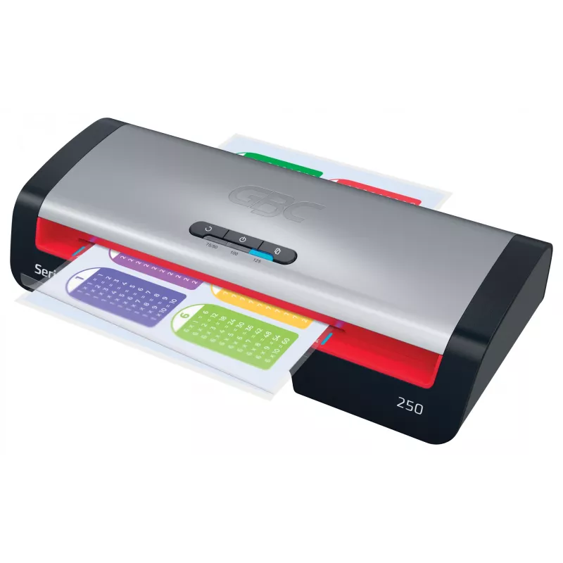 Plastificatrice GBC 250 Office A4, 24 cm, plastificatrice a caldo, 500 mm/min, 0,5 mm, A4, 100 µm