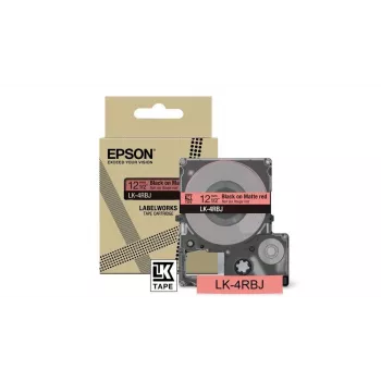 Nastro per etichette Epson LK-4RBJ nero rosso trasferimento termico 1,2 cm
