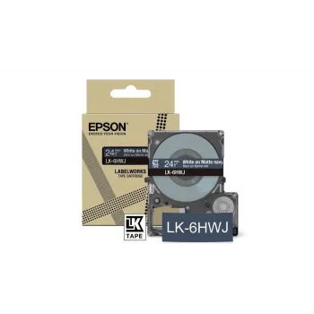 Nastro per etichette Epson LK-5HWJ blu navy bianco trasferimento termico 1,8 cm