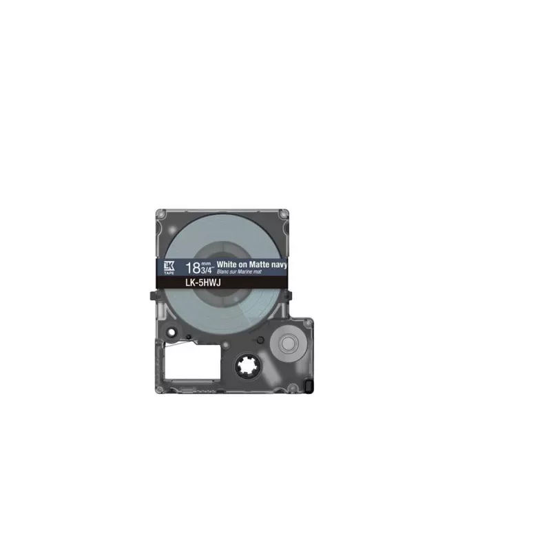 Nastro per etichette Epson LK-5HWJ blu navy bianco trasferimento termico 1,8 cm