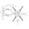 Supporto da parete per TV Schwaiger LWH35535 513 nero