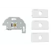 Placca con presa da 3,5 mm Kindermann 7456 000 511 bianco