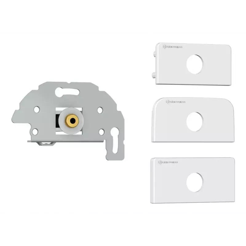 Placca con presa da 3,5 mm Kindermann 7456 000 511 bianco