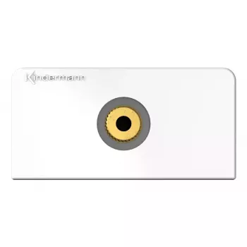 Placca con presa da 3,5 mm Kindermann 7456 000 511 bianco