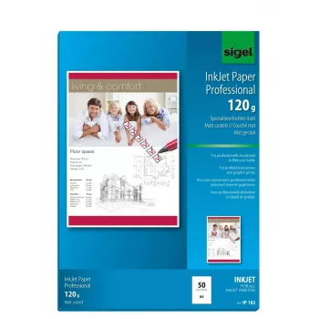 Carta per stampante A4 Sigel IP182 opaca 50 fogli bianco