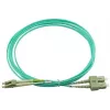 BlueOptics Cavo patch in fibra ottica LC-SC multimodale OM3 duplex, LC-UPC/SC-UPC, 2 m, beige (compatibile con Corning 055702K512000002M)