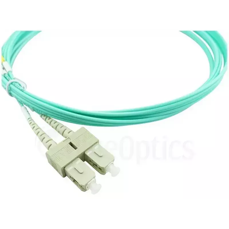 BlueOptics Cavo patch in fibra ottica LC-SC multimodale OM3 duplex, LC-UPC/SC-UPC, 2 m, beige (compatibile con Corning 055702K512000002M)