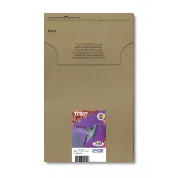 Multipack cartucce d'inchiostro Epson Hummingbird T0807 — 6 colori (nero, ciano, ciano chiaro, magenta chiaro, magenta, giallo)