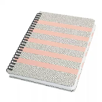 Quaderno Sigel JN600 A5 120 fogli nero rosa bianco