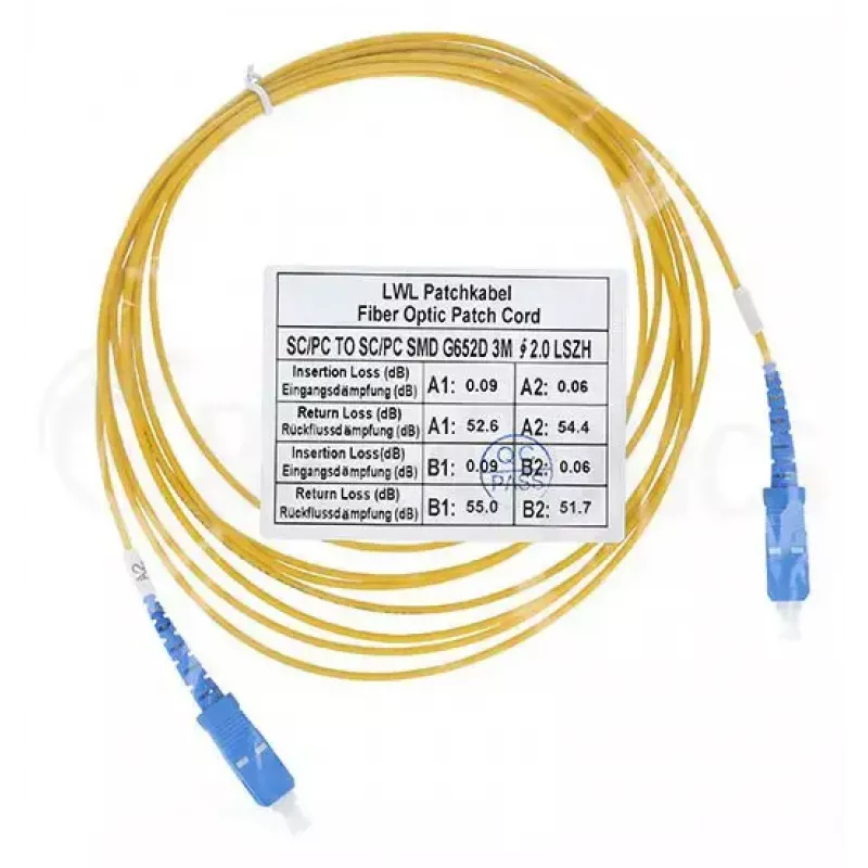Cavo in fibra ottica BlueOptics SFP2222BU2MK SC G.657.A1 2 m arancione