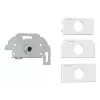 Presa Kindermann 7456000417 6,35 mm grigio bianco