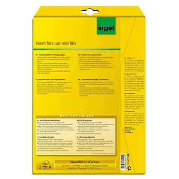 Etichette non adesive Sigel LP720 156 pz. bianco rettangolare