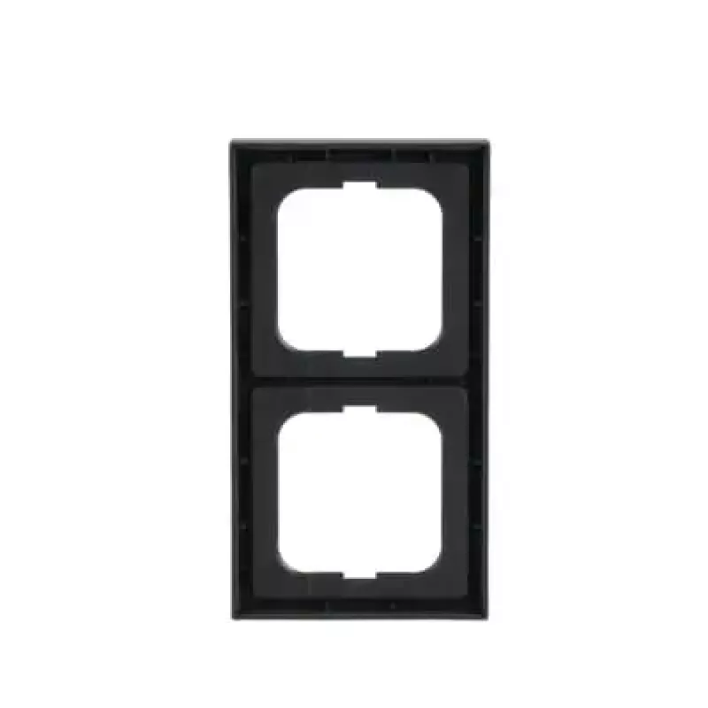 Cornice Busch-Jaeger 1722-885K, senza viti, termoplastica, nero, 80×151 mm, spessore 11 mm