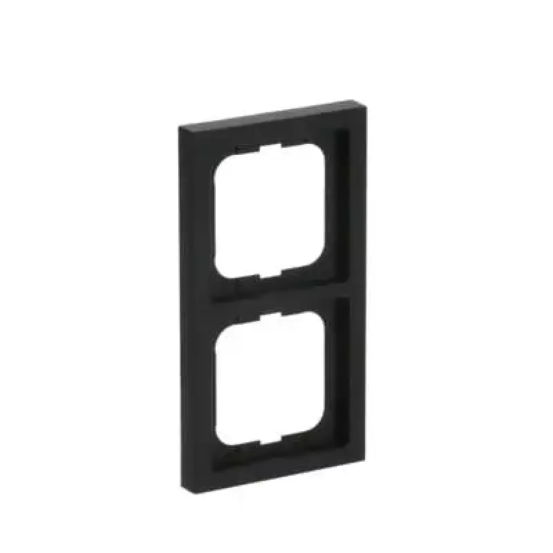 Cornice Busch-Jaeger 1722-885K, senza viti, termoplastica, nero, 80×151 mm, spessore 11 mm