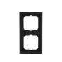 Cornice Busch-Jaeger 1722-885K, senza viti, termoplastica, nero, 80×151 mm, spessore 11 mm
