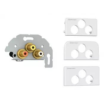 Presa 3 x RCA Kindermann 7456000530