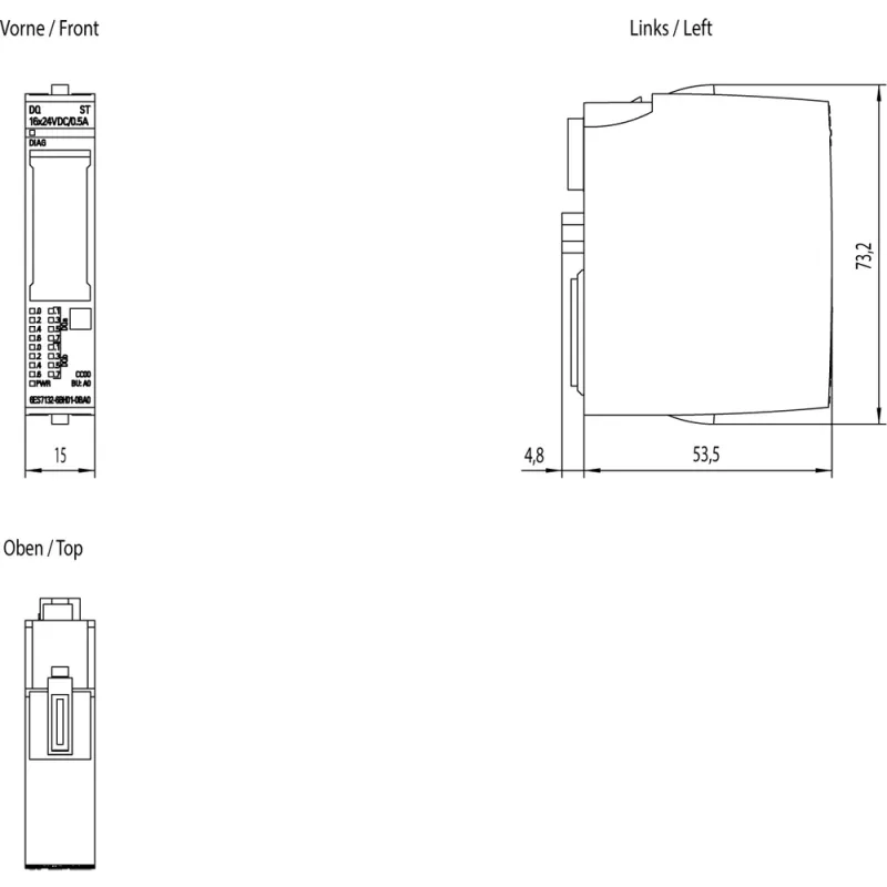 Siemens 6ES7132-6BH01-0BA0 alimentatore per interni multicolore