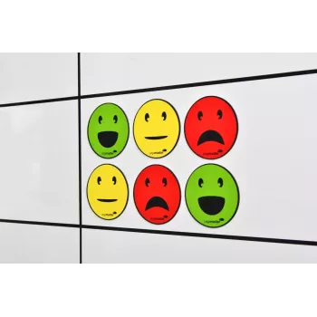 Magnete da lavagna Legamaster simbolo magnetico emoticon assortiti 50 mm 6 pz.