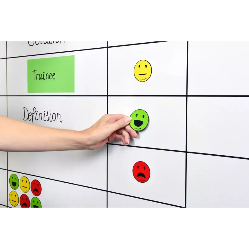 Magnete da lavagna Legamaster simbolo magnetico emoticon assortiti 50 mm 6 pz.