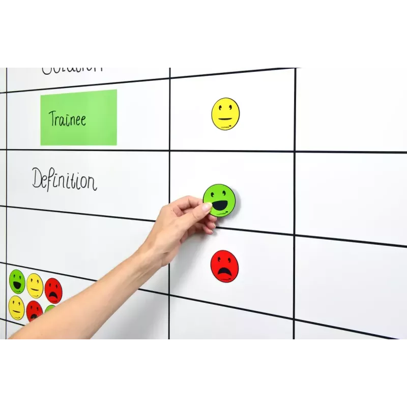 Magnete da lavagna Legamaster simbolo magnetico emoticon assortiti 50 mm 6 pz.
