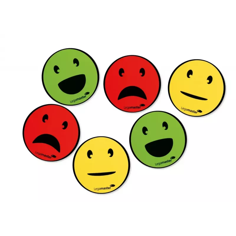 Magnete da lavagna Legamaster simbolo magnetico emoticon assortiti 50 mm 6 pz.