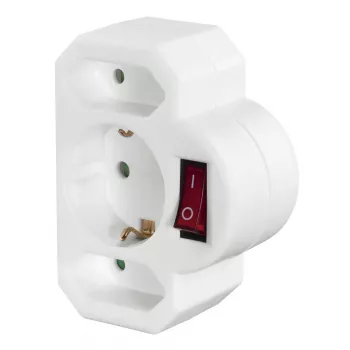Hama 00223217 Adattatore per spina di alimentazione bianco