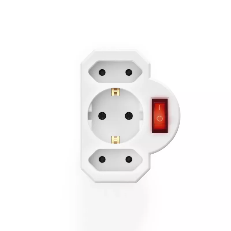 Hama 00223217 Adattatore per spina di alimentazione bianco