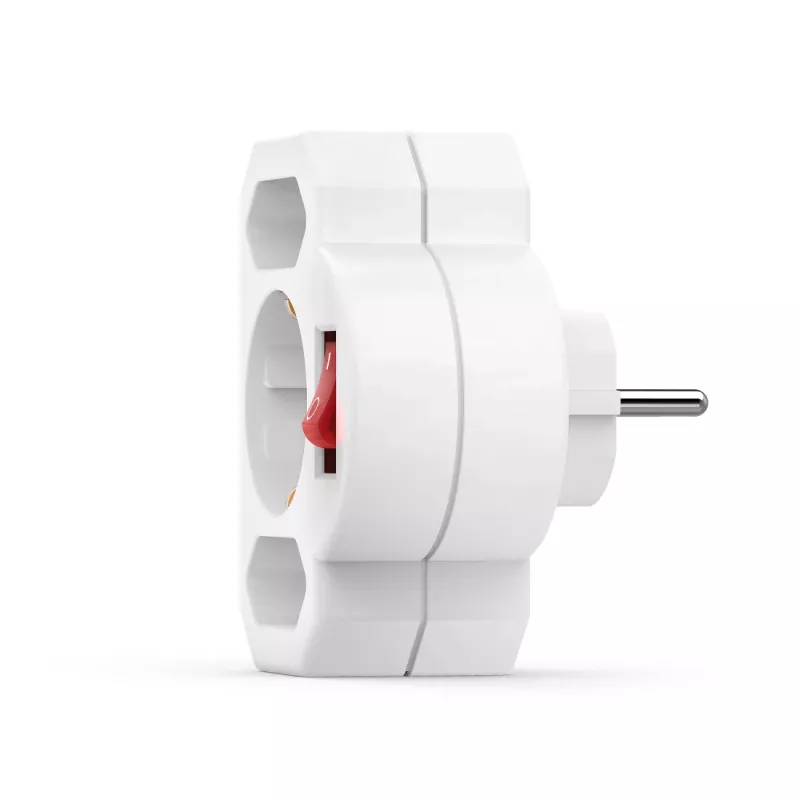 Hama 00223217 Adattatore per spina di alimentazione bianco