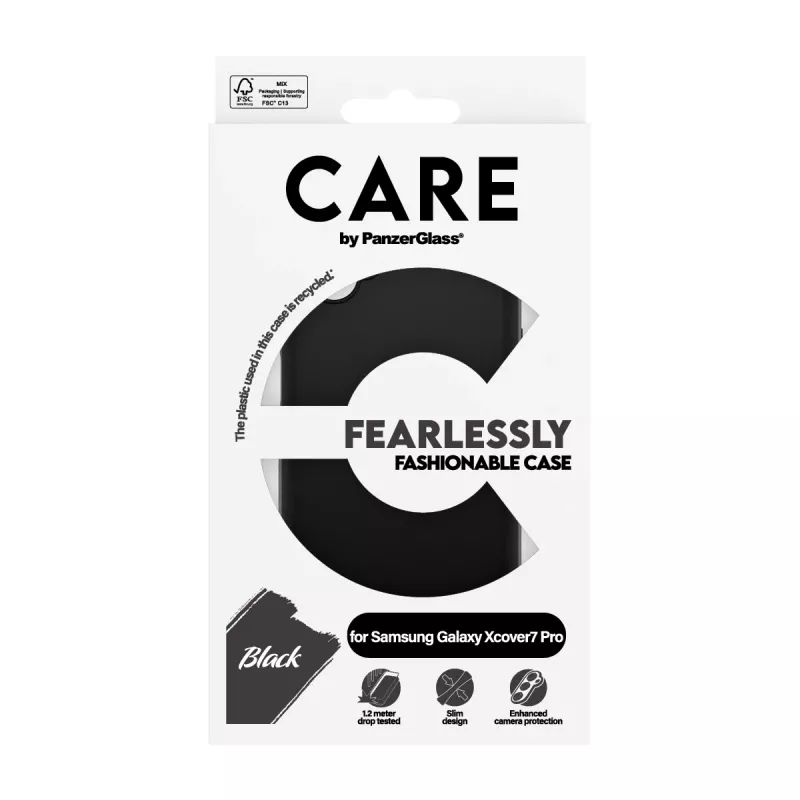 Custodia protettiva in TPU PanzerGlass per Samsung Galaxy Xcover7 Pro — nero