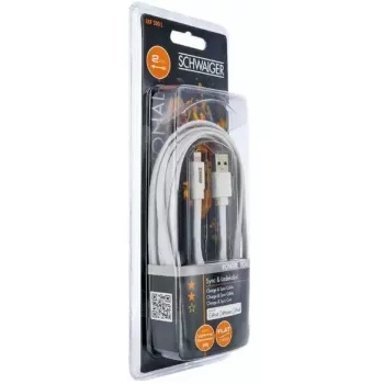 Cavo Lightning Schwaiger LKF200L532 2 m bianco