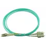 BlueOptics Cavo patch in fibra ottica LC-SC multimodale OM3 duplex, LC-UPC/SC-UPC, 3 m, beige (compatibile con Corning 055702T512000003M)
