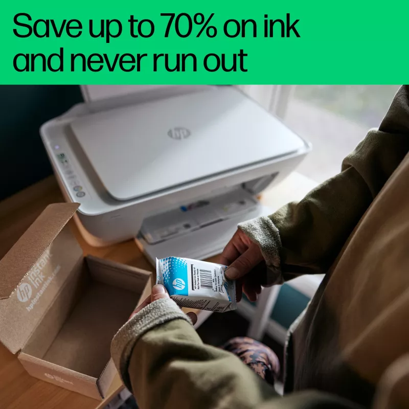 Stampante a colori HP DeskJet 2821e Wireless All-in-One, Instant Ink; copiatrice, scanner
