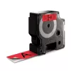 DYMO Authentic Etichette D1 | 24 mm x 7 m rotolo | Stampa nera su rosso | Etichette autoadesive per etichettatrici LabelManager