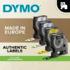 DYMO Authentic Etichette D1 | 24 mm x 7 m rotolo | Stampa nera su rosso | Etichette autoadesive per etichettatrici LabelManager