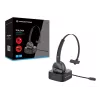 Conceptronic POLONA Headset Bluetooth wireless con base di ricarica e adattatore audio Bluetooth USB-A