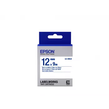 Epson Cartuccia etichetta Standard LK-4WLN blu/bianco 12mm (9m)