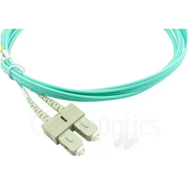 BlueOptics Cavo patch in fibra ottica LC-SC multimodale OM3 duplex, LC-UPC/SC-UPC, 5 m, beige (compatibile con Corning 055702K512000005M)