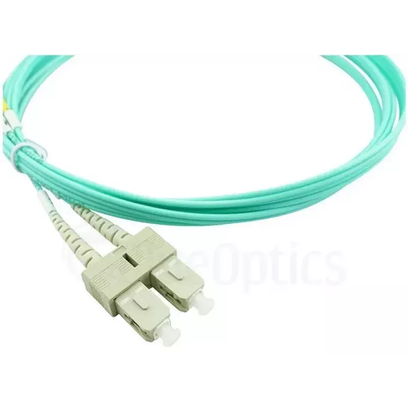 BlueOptics Cavo patch in fibra ottica LC-SC multimodale OM3 duplex, LC-UPC/SC-UPC, 5 m, beige (compatibile con Corning 055702K512000005M)