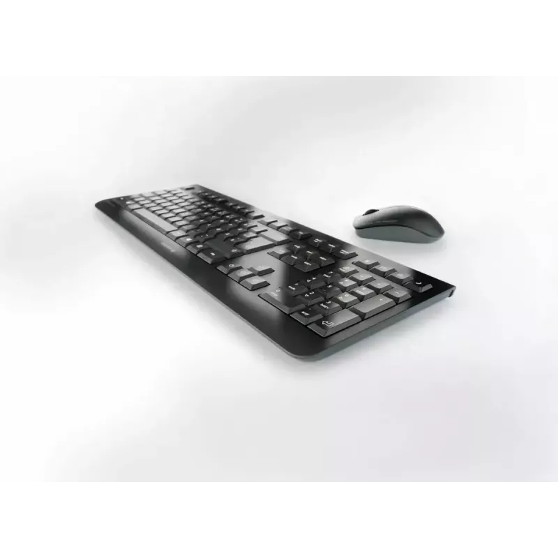 Set tastiera e mouse wireless full-size Cherry CHERRY DW 3000 — 108 tasti QWERTY, RF wireless, nero