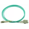 BlueOptics Cavo patch in fibra ottica LC-SC multimodale OM3 duplex, LC-UPC/SC-UPC, 10 m, beige (compatibile con Corning 055702K512000010M)