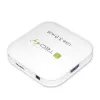 Techly hub USB 3.0 Super Speed 4 porte bianco IUSB3-HUB4-WH, USB 3.2 Gen 1 (3.1 Gen 1) Type-A, 5000 Mbit/s, bianco, 0,8 m, CE, RoHS, USB 2.0 USB 1.1
