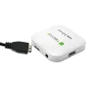 Techly hub USB 3.0 Super Speed 4 porte bianco IUSB3-HUB4-WH, USB 3.2 Gen 1 (3.1 Gen 1) Type-A, 5000 Mbit/s, bianco, 0,8 m, CE, RoHS, USB 2.0 USB 1.1