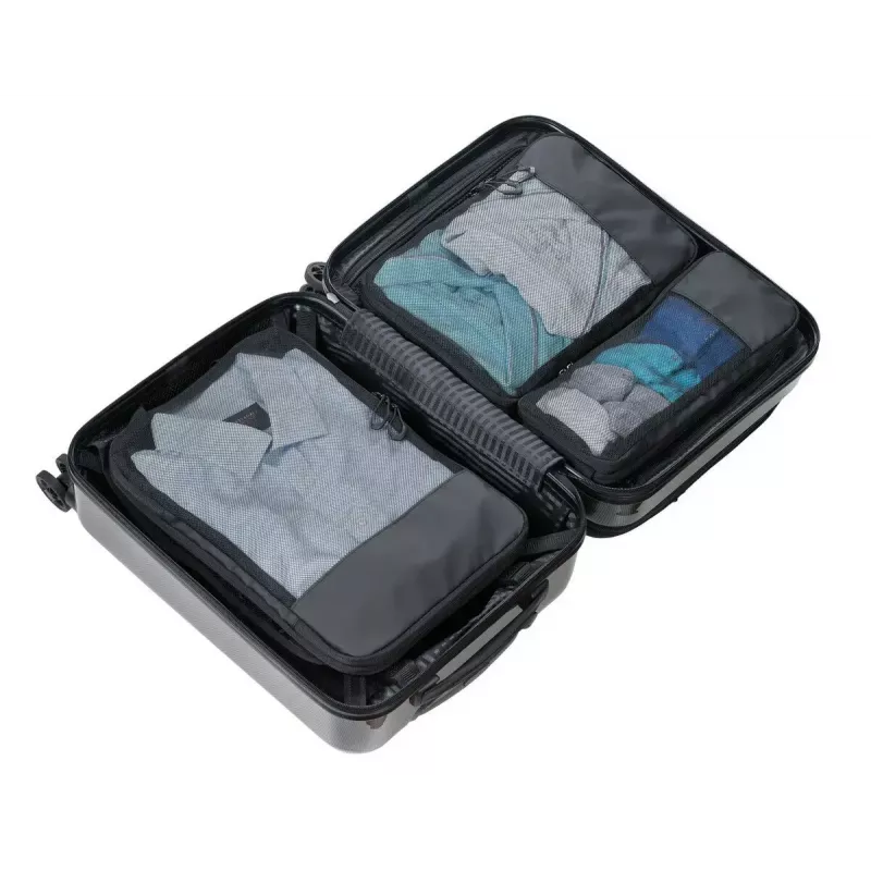 TROIKA Black Packing Cubes Set di sacche a compressione, BBL56/BK