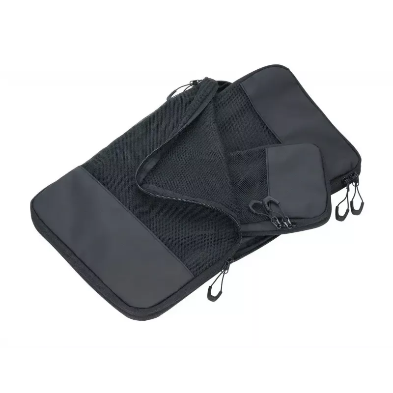 TROIKA Black Packing Cubes Set di sacche a compressione, BBL56/BK
