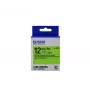 Epson cartuccia etichetta fluorescente LK-4GBF nero/verde 12mm (9m)